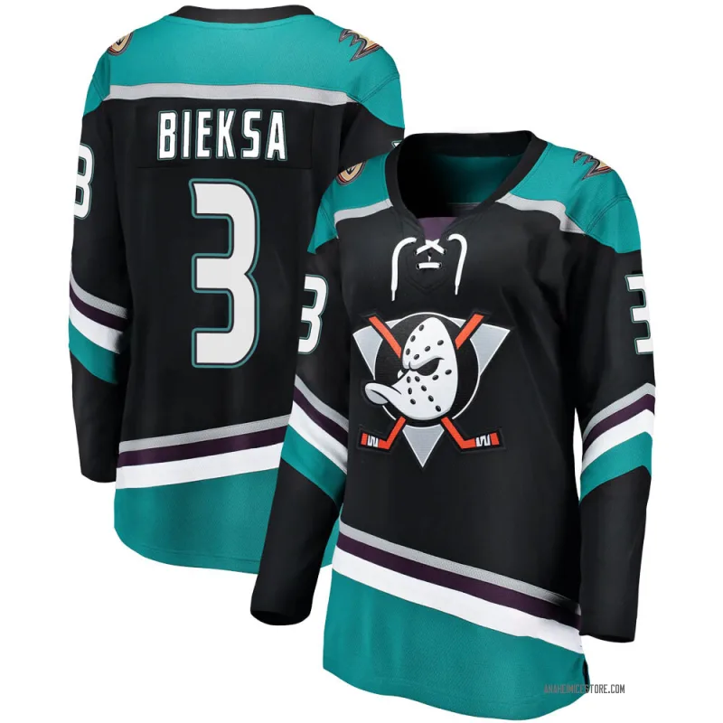 Black Women's Kevin Bieksa Anaheim Ducks Breakaway Alternate Jersey